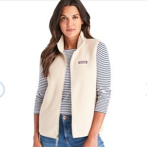 NWT Vineyard Vines Sherpa Harbor Vest - Camel